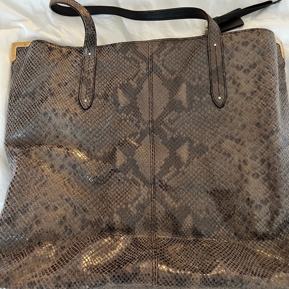 Coach Snakeskin Leather Tote - Picture 2 of 11